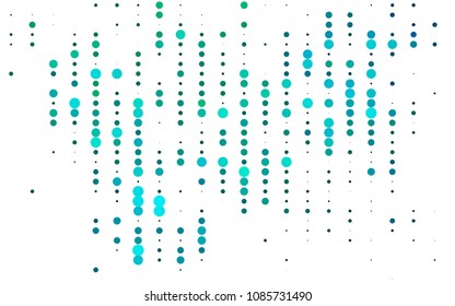 Light Blue, Green vector  background with bubbles. Abstract illustration with colored bubbles in nature style. The pattern can be used for aqua ad, booklets.