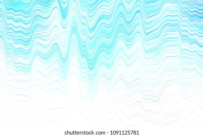 Light Blue, Green vector background with lamp shapes. A vague circumflex abstract illustration with gradient. Marble design for your web site.