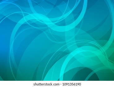Light Blue, Green vector background with bubble shapes. A vague circumflex abstract illustration with gradient. Marble design for your web site.
