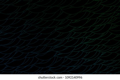 Light Blue, Green vector  background with bubbles. Modern abstract illustration with colorful water drops. Pattern can be used as texture of water, rain drops.