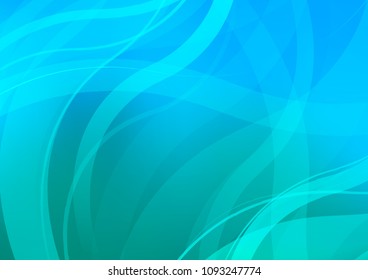 Light Blue, Green vector background with bubble shapes. A completely new color illustration in marble style. A completely new marble design for your business.