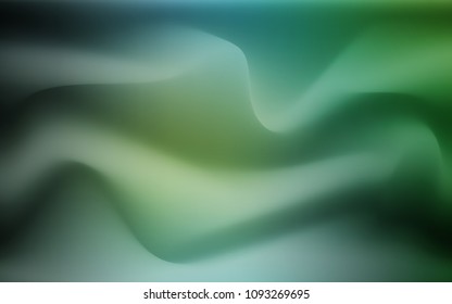 Light Blue, Green vector background with curved circles. An elegant bright illustration with gradient. Marble style for your business design.