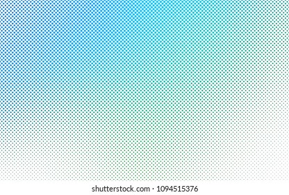 Light Blue, Green vector  background with dots. Beautiful colored illustration with blurred circles in nature style. New design for ad, poster, banner of your website.