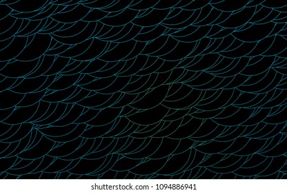 Light Blue, Green vector  background with bubbles. Glitter abstract illustration with blurred drops of rain. The pattern can be used for aqua ad, booklets.