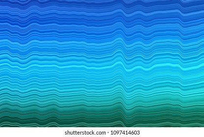 Light Blue, Green vector background with liquid shapes. An elegant bright illustration with gradient. New composition for your brand book.