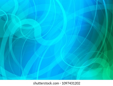 Light Blue, Green vector background with lava shapes. Brand new colored illustration in marble style with gradient. Pattern for your business design.