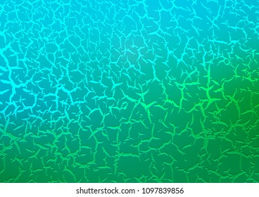 Light Blue, Green vector background with bent ribbons. Creative illustration in halftone marble style with gradient. The elegant pattern for brand book.