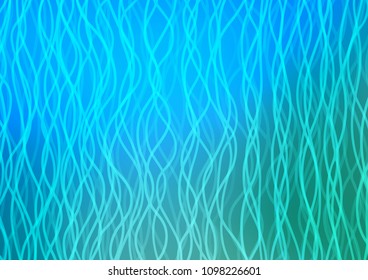Light Blue, Green vector background with curved circles. Creative geometric illustration in marble style with gradient. Marble style for your business design.