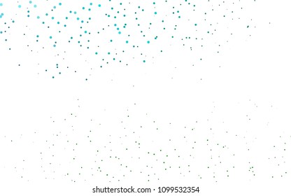 Light Blue, Green vector  background with bubbles. Abstract illustration with colored bubbles in nature style. Beautiful design for your business natural advert.