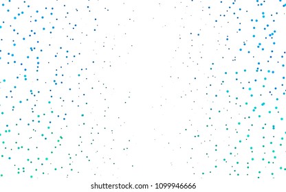 Light Blue, Green vector  background with dots. Blurred decorative design in abstract style with bubbles. Beautiful design for your business natural advert.