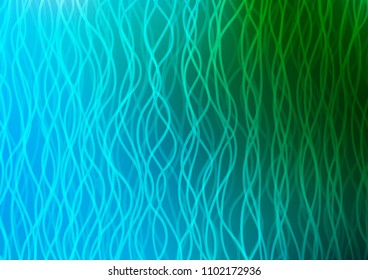 Light Blue, Green vector background with bubble shapes. Colorful illustration in abstract marble style with gradient. The template for cell phone backgrounds.