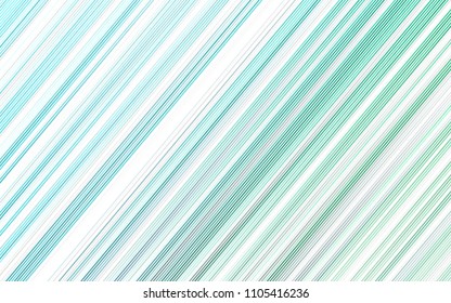 Light Blue, Green vector background with straight lines. Glitter abstract illustration with colored sticks. The pattern can be used as ads, poster, banner for commercial.