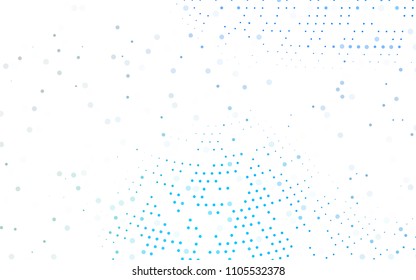 Light Blue, Green vector  background with bubbles. Abstract illustration with colored bubbles in nature style. Pattern can be used as texture of water, rain drops.