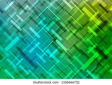 Light Blue, Green vector background with straight lines. Modern geometrical abstract illustration with staves. Smart design for your business advert.