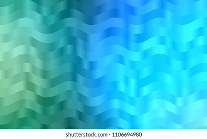 Light Blue, Green vector background with liquid shapes. A completely new color illustration in marble style. Pattern for your business design.