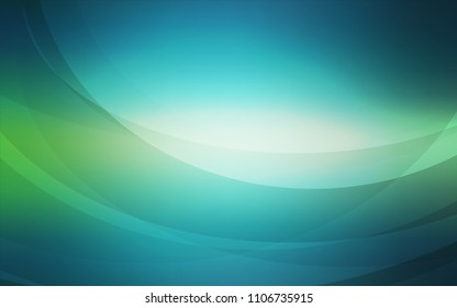 Light Blue, Green vector background with bubble shapes. Modern gradient abstract illustration with bandy lines. New composition for your brand book.