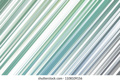 Light Blue, Green vector background with straight lines. Glitter abstract illustration with colored sticks. The pattern can be used as ads, poster, banner for commercial.
