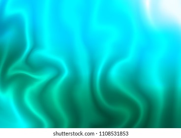 Light Blue, Green vector background with lamp shapes. Shining illustration, which consist of blurred lines, circles. The template for cell phone backgrounds.