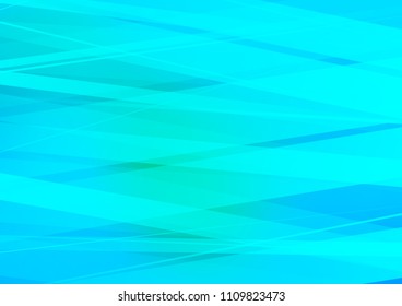 Light Blue, Green vector background with straight lines. Blurred decorative design in simple style with lines. Best design for your ad, poster, banner.