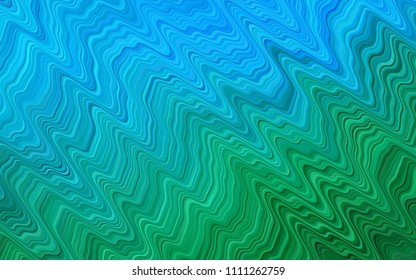Light Blue, Green vector background with lava shapes. Colorful illustration in abstract marble style with gradient. A new texture for your  ad, booklets, leaflets.
