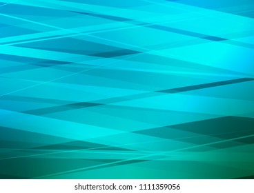 Light Blue, Green vector background with straight lines. Blurred decorative design in simple style with lines. The pattern can be used for websites.