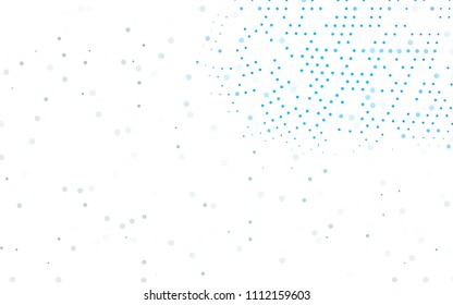 Light Blue, Green vector  background with bubbles. Blurred decorative design in abstract style with bubbles. The pattern can be used for ads, leaflets of liquid.