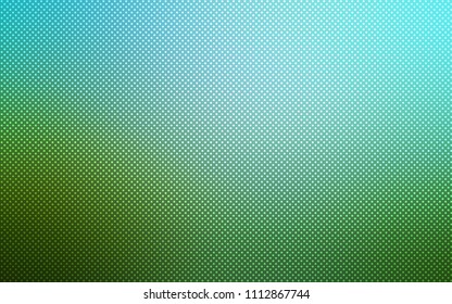 Light Blue, Green vector background with bubbles. Abstract illustration with colored bubbles in nature style. Pattern can be used as texture of wallpapers.