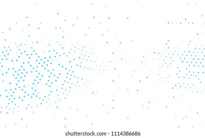 Light Blue, Green vector  background with bubbles. Beautiful colored illustration with blurred circles in nature style. New design for ad, poster, banner of your website.