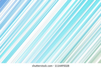 Light Blue, Green vector background with straight lines. Modern geometrical abstract illustration with staves. The pattern can be used for websites.