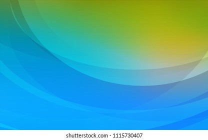 Light Blue, Green vector background with liquid shapes. Shining crooked illustration in marble style. The template for cell phone backgrounds.