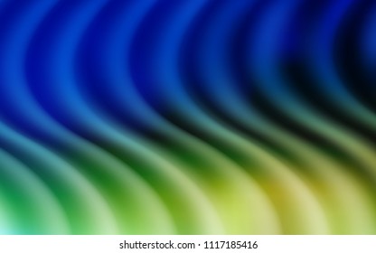 Light Blue, Green vector background with liquid shapes. A completely new color illustration in marble style. Textured wave pattern for backgrounds.