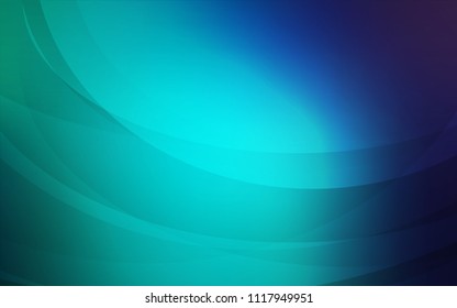Light Blue, Green vector background with lamp shapes. A sample with blurred bubble shapes. Textured wave pattern for backgrounds.