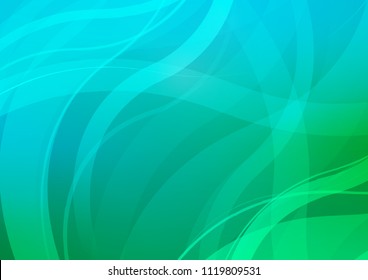 Light Blue, Green vector background with lamp shapes. Brand new colored illustration in marble style with gradient. A completely new marble design for your business.