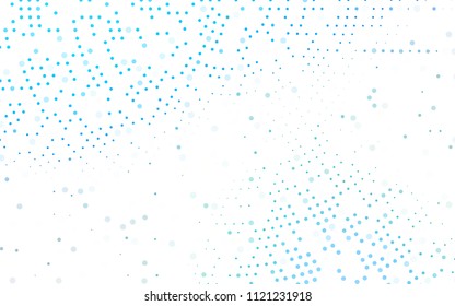 Light Blue, Green vector  background with dots. Blurred decorative design in abstract style with bubbles. The pattern can be used for beautiful websites.