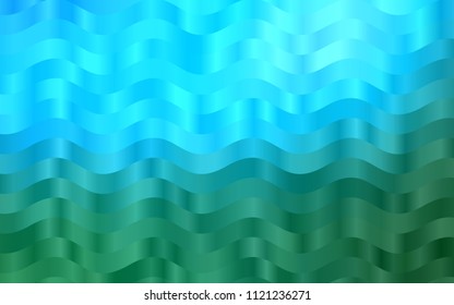 Light Blue, Green vector background with curved circles. Brand-new colored illustration in marble style with gradient. The elegant pattern for brand book.