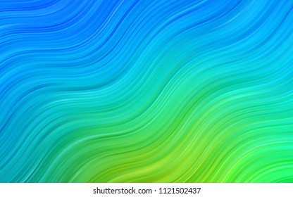 Light Blue, Green vector background with lamp shapes. Colorful illustration in abstract marble style with gradient. The best blurred design for your business.