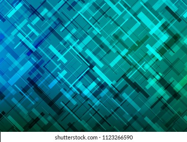 Light Blue, Green vector background with straight lines. Shining colored illustration with narrow lines. Smart design for your business advert.