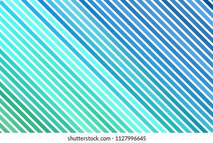 Light Blue, Green vector background with straight lines. Decorative shining illustration with lines on abstract template. The pattern can be used as ads, poster, banner for commercial.