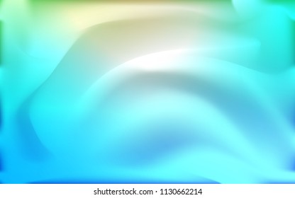 Light Blue, Green vector background with lamp shapes. Shining illustration, which consist of blurred lines, circles. Marble style for your business design.