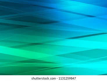 Light Blue, Green vector background with straight lines. Modern geometrical abstract illustration with staves. The pattern can be used for websites.