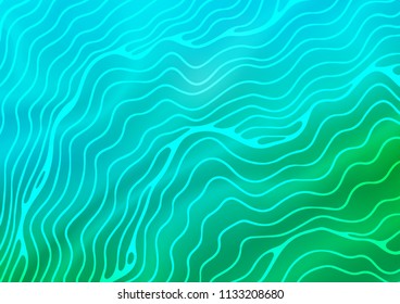 Light Blue, Green vector background with bubble shapes. A completely new color illustration in marble style. Brand new design for your ads, poster, banner.
