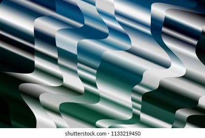 Light Blue, Green vector background with lava shapes. A completely new color illustration in marble style. New composition for your brand book.