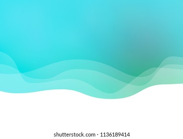 Light Blue, Green vector background with bubble shapes. Modern gradient abstract illustration with bandy lines. Marble design for your web site.