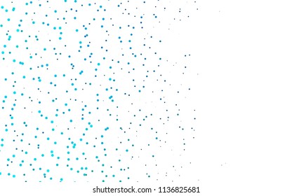 Light Blue, Green vector  background with bubbles. Beautiful colored illustration with blurred circles in nature style. Beautiful design for your business natural advert.