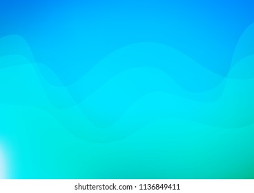 Light Blue, Green vector background with lava shapes. Blurred geometric sample with gradient bubbles.  Brand new design for your ads, poster, banner.