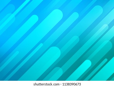 Light Blue, Green vector background with straight lines. Modern geometrical abstract illustration with staves. The pattern can be used as ads, poster, banner for commercial.