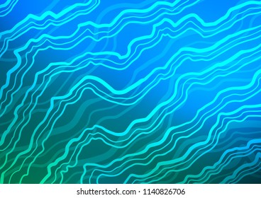 Light Blue, Green vector background with bubble shapes. Brand new colored illustration in marble style with gradient. A new texture for your  ad, booklets, leaflets.