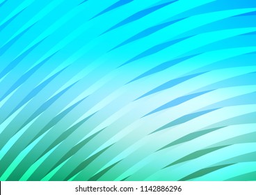 Light Blue, Green vector background with straight lines. Modern geometrical abstract illustration with staves. Smart design for your business advert.