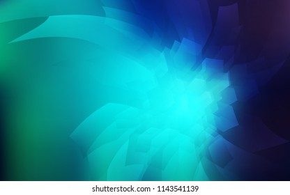 Light Blue, Green vector background with hexagons. White background with colorful hexagons. New template for your brand book.