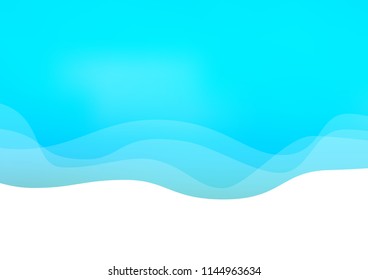 Light Blue, Green vector background with liquid shapes. Creative geometric illustration in marble style with gradient. The elegant pattern for brand book.